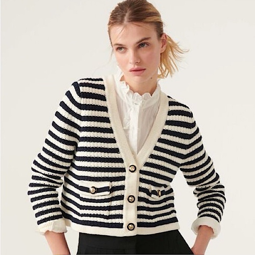 ba&sh Gamden Striped Cardigan